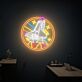 Space Shuttle mit Sternen LED-Neonschild Wohnzimmer Büro