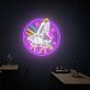 Space Shuttle mit Sternen LED-Neonschild Wohnzimmer Büro