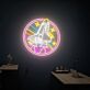 Space Shuttle mit Sternen LED-Neonschild Wohnzimmer Büro
