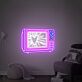 Fernseher mit Herzsymbol LED-Neonschild für Wohnzimmer Schlafzimmer