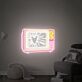 Fernseher mit Herzsymbol LED-Neonschild für Wohnzimmer Schlafzimmer
