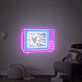 Fernseher mit Herzsymbol LED-Neonschild für Wohnzimmer Schlafzimmer