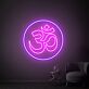 Om Symbol LED-Neonschild für Yoga und Meditationsraum