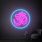 Om Symbol LED-Neonschild für Yoga und Meditationsraum
