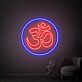 Om Symbol LED-Neonschild für Yoga und Meditationsraum