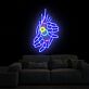 Hand die ein Auge hält LED-Neonschild Wohnzimmer Lounge