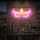 Karnevalsmaske LED-Neonschild für Bar Club
