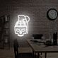 Brighten Your Space: Pineapple Bomb Skull Led Neon Sign - Perfect for Home Decor, Trendy Bars, and Unique Event Highlighting