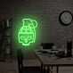 Brighten Your Space: Pineapple Bomb Skull Led Neon Sign - Perfect for Home Decor, Trendy Bars, and Unique Event Highlighting