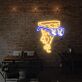 Pizza mit Sonnenbrille LED-Neonschild für Restaurant Bar