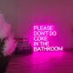 PLEASE DON'T DO COKE IN THE BATHROOM LED-Neonschild für Bar Club