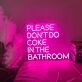 PLEASE DON'T DO COKE IN THE BATHROOM LED-Neonschild für Bar Club