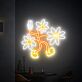 tanzende Cartoon-Blumen LED-Neonschild Wohnzimmer Cafe