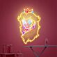Prinzessin mit Krone LED-Neonschild für Gamingzimmer und Kinderzimmer