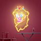 Prinzessin mit Krone LED-Neonschild für Gamingzimmer und Kinderzimmer
