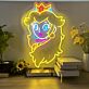 Prinzessin mit Krone LED-Neonschild für Gamingzimmer und Kinderzimmer