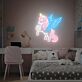 Einhorn mit Flügeln LED-Neonschild für Kinderzimmer Wohnzimmer