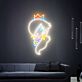 Prinzessin mit Krone LED-Neonschild für Wohnzimmer Gamingzimmer