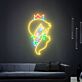 Prinzessin mit Krone LED-Neonschild für Wohnzimmer Gamingzimmer