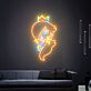 Prinzessin mit Krone LED-Neonschild für Wohnzimmer Gamingzimmer
