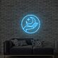 Hand mit Halbmond und Stern LED-Neonschild Wohnzimmer Schlafzimmer