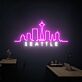 Seattle Skyline LED Neonschild für Wohnzimmer und Büro