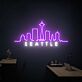 Seattle Skyline LED Neonschild für Wohnzimmer und Büro
