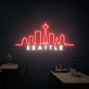 Seattle Skyline LED Neonschild für Wohnzimmer und Büro