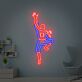Spider-Man in Kletterpose LED-Neonschild