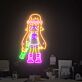 Splatoon-Figur mit Kirby LED-Neonschild