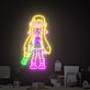 Splatoon-Figur mit Kirby LED-Neonschild