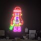 Splatoon-Figur mit Kirby LED-Neonschild