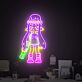 Splatoon-Figur mit Kirby LED-Neonschild