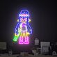 Splatoon-Figur mit Kirby LED-Neonschild