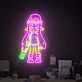 Splatoon-Figur mit Kirby LED-Neonschild