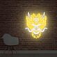 Großes LED Neonschild mit leuchtendem Drachenkopf im asiatisch inspirierten Design als moderne Wanddekoration für Wohnzimmer Bar Geschäft oder kreative Räume