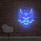 Großes LED Neonschild mit leuchtendem Drachenkopf im asiatisch inspirierten Design als moderne Wanddekoration für Wohnzimmer Bar Geschäft oder kreative Räume