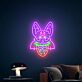 Fledermaus mit Erdbeere LED-Neonschild Wohnzimmer Kinderzimmer