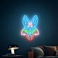 Fledermaus mit Erdbeere LED-Neonschild Wohnzimmer Kinderzimmer