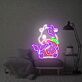 Kuh mit Erdbeere LED-Neonschild für Kinderzimmer und Café