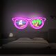 Brighten Up Your Space: Summer Glasses Neon Sign For Vibrant Game Room, Home, Bar, and Party Ambiance
