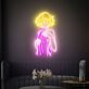 Anime Mädchen mit Handtuch LED-Neonschild Wohnzimmer Gamingzimmer