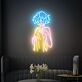 Anime Mädchen mit Handtuch LED-Neonschild Wohnzimmer Gamingzimmer