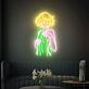 Anime Mädchen mit Handtuch LED-Neonschild Wohnzimmer Gamingzimmer