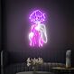 Anime Mädchen mit Handtuch LED-Neonschild Wohnzimmer Gamingzimmer