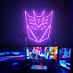 Decepticon Logo LED-Neonschild für Gaming Zimmer