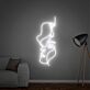 Kontur zweier Gesichter LED-Neonschild Wohnzimmer Schlafzimmer