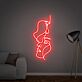 Kontur zweier Gesichter LED-Neonschild Wohnzimmer Schlafzimmer