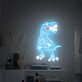 Dinosaurier LED Neonschild in leuchtendem Grün mit detailreicher Linienführung für moderne Wanddekoration und Kinderzimmer