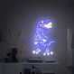 Dinosaurier LED Neonschild in leuchtendem Grün mit detailreicher Linienführung für moderne Wanddekoration und Kinderzimmer
